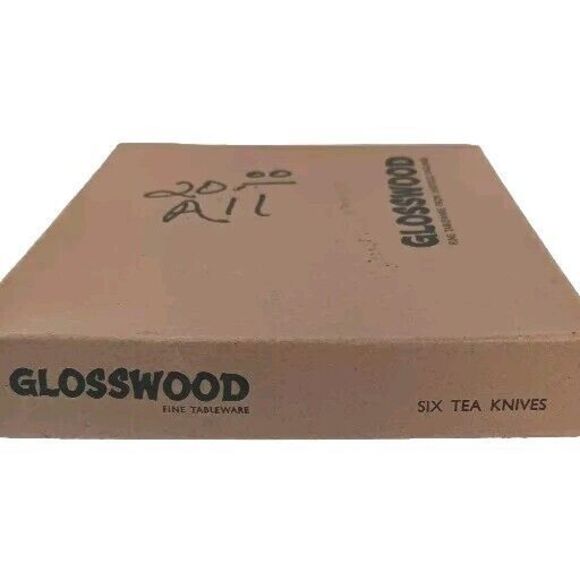 6 Vintage Mid Century Glosswood Stainless & Wood Tea Fruit Knives Cutlery 6.5" - Picture 6 of 9